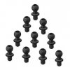 3RACING Sakura D4 Aluminum Body Post Steel 4.8mm Ball Stud L=4 (10 pcs) - 3RAC-BS4804S