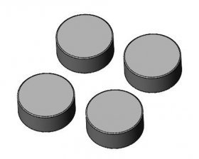 3Racing M12 X 5 Magnet Set
