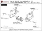 3RACING Sakura D5S Parts Front Bulkhead Set - SAK-D508