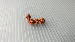 3RACING Sakura D5 AL One Piece Wheel Nuts (Orange) - SAK-D5657/OR
