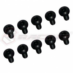 3RACING Sakura Zero M3 x 8 Button Head Hex Socket (10pcs) - TS-SBS308