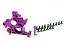 Hot Bodies MiniZilla Chassis Aluminium Front Gear Box For Hot Bodies Minizilla - Purple Color - 3Racing LA-11/PU