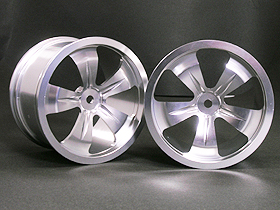 HPI Savage 25 Chassis Aluminum 5 Spoke Rim (1 Pairs) For HPI Savage - Silver Color - 3Racing HSA-022A/S2