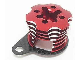 Kyosho Mini Inferno Speed Control Engine Heatsink - Red Color Half8 - 3RACING MIF-020/RE/WO