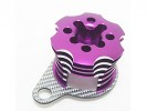 Kyosho Mini Inferno Speed Control Engine Heatsink - Purple Color W/ SSG Graphite Half8 - 3RACING MIF-020/PU/SG