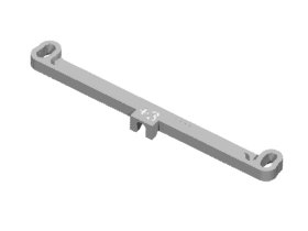 Kyosho Mini Z F-1 Front Toe In / Out Linkage 3 Degree For Kyosho Mini Z F-1 - 3Racing MKF-02/3