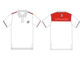 3RACING Accessories T-Shirt Style 2 (M) - Red and White - 3RAD-TS02/M