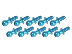 3RACING 4.8MM Ball Stud L=10 ( 10pcs) - 3RAC-BS4810/LB