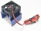 3RACING Motor Heat Sink W/ Fan For 540 Motor (High Finger) - Blue - 3RAC-MHS004/BU