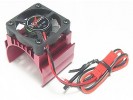 3RACING Motor Heat Sink W/ Fan For 540 Motor (High Finger) - Red - 3RAC-MHS004/RE