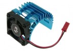 3RACING Motor Heat Sink W/ Fan For 540 Motor (Fan-Shaped) - Light Blue - 3RAC-MHS005/LB