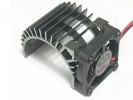 3RACING Motor Heat Sink W/ Fan For 540 Motor (Fan-Shaped) - Titanium - 3RAC-MHS005/TI