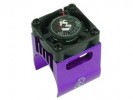 3RACING Motor Heat Sink W/ Fan For 280/300 Motor (High Finger) - Purple - 3RAC-MHS006/PU