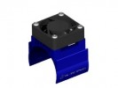 3RACING Common Hopup Engine Heat Sink Motor Heat Sink W/ Fan Ver. 2 For 540 Motor (High Finger) - Blue - 3RAC-MHS4/BU/V2