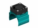 3RACING Motor Heat Sink W/ Fan Ver.2 For 540 Motor (High Finger) - Light Blue - 3RAC-MHS4/LB/V2