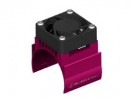 3RACING Motor Heat Sink W/ Fan Ver.2 For 540 Motor (High Finger) - Purple - 3RAC-MHS4/PU/V2
