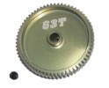 3RACING 64 Pitch Pinion Gear 63T (7075 w/ Hard Coating) - 3RAC-PG6463