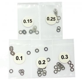 3RACING Stainless Steel 3mm Shim Spacer 0.1/0.15/0.2/0.25/0.3 Thickness 10pcs each - 3RAC-SW03/V2