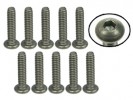 3RACING #4-40 x 1/2 Titanium Button Head Hex Socket - Machine (10 Pcs) - TS-BS4120M