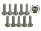 3RACING M2 x 8 Titanium Button Head Hex Socket - Machine (10 Pcs) - TS-BSM208M