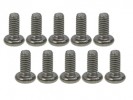 3RACING M2.6 x 6 Titanium Button Head Hex Socket - Machine (10 Pcs) - TS-BSM2606M