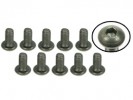 3RACING M3 x 6 Titanium Button Head Hex Socket - Machine (10 Pcs) - TS-BSM306M