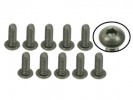 3RACING M3 x 8 Titanium Button Head Hex Socket - Machine (10 Pcs) - TS-BSM308M