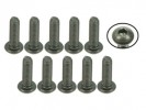 3RACING M3 x 10 Titanium Button Head Hex Socket - Machine (10 Pcs) - TS-BSM310M