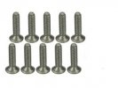 3RACING #4-40 x 1/2 Titanium Flat Head Hex Socket - Machine (10 Pcs) - TS-FS4120M