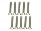 3RACING M2.6 x 12 Titanium Flat Head Hex Socket - Machine (10 Pcs) - TS-FSM2612M