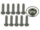 3RACING M2 x 8 Titanium Button Head Hex Socket - Self Tapping (10 Pcs) - TS-BSM208S