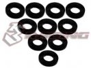 3RACING Aluminium M3 Flat Washer 1.0mm (10 Pcs) - Black - 3RAC-WF310/BK