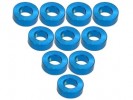 3RACING Aluminium M3 Flat Washer 2.0mm (10 Pcs) - Light Blue - 3RAC-WF320/LB