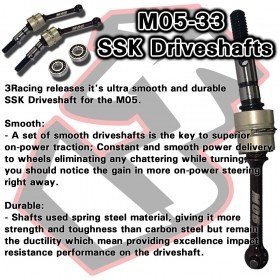 Tamiya M05 SSK Driveshaft CNC-Grade Performance M05-33 by 3Racing