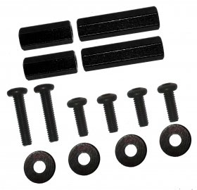 Tamiya Mini 4WD 4mm Hex post set (black) - 3RACING M4WD-02/BK