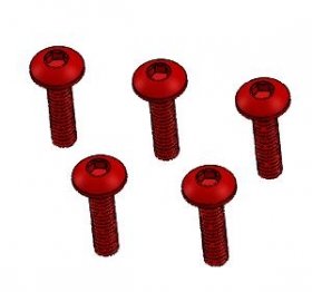 Tamiya Mini 4WD M2 x 8 Scoket Buttom Screw (Red) - 3Racing M4WD-20/RE