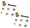 Tamiya Mini 4WD Double Aluminum Rollers ( 8-9mm )(Golden) - 3RACING M4WD-33/GO