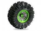 Team Losi 8IGHT 2.2 Inch Crawler Tyre Set - Circle ( 4pcs) - Green - 3Racing WH-27/GR