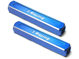 3RACING 13mm Droop Gauge Blocks (2 Pcs) - Blue - ST-003/BU