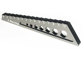 3RACING Droop Gauge -4 to 10mm - Titanium - ST-004/TI