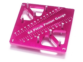 3RACING Pinion & Camber Gauge - Pink - ST-007/PK