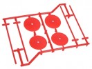 3RACING 1/10 Type Set Holder (4 pcs) - Orange - WH-06/OR