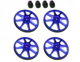 3RACING Setup Wheels (4 Pcs) - Ver. 2 - Blue - ST-001/V2/BU