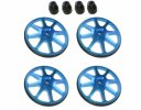 3RACING Setup Wheels (4 Pcs) - Ver. 2 - Light Blue - ST-001/V2/LB