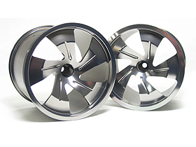 Traxxas Revo HPI Savage 21 /HPI Savage 25 /Traxxas Revo Aluminum Twister Wheel 40 Series - Wide Offset ( 1 Pairs ) - Titanium Color - 3RACING RE-059A/T2